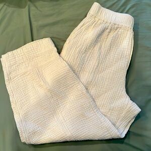 Madewell White Cotton Pants Size M